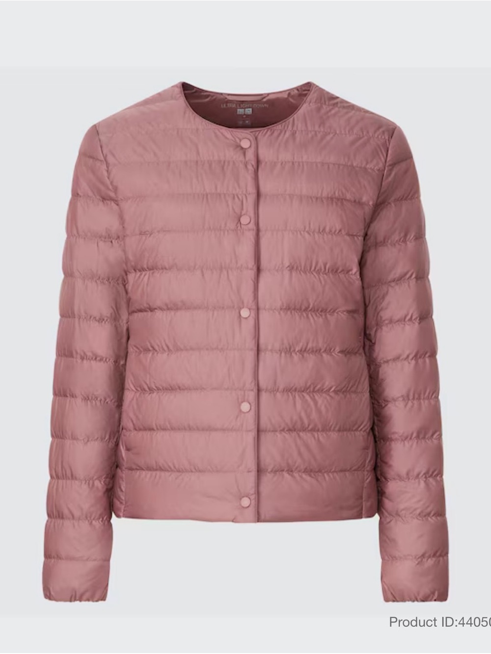 NWOT Uniqlo ultra light down jacket sz medium mauve pink